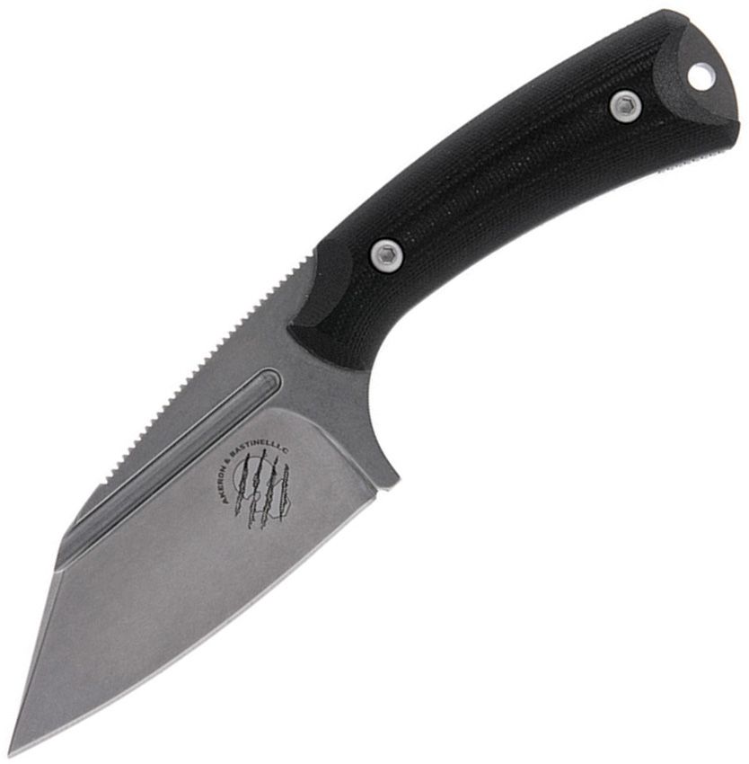 BASTINELLI AKN002 AKERON N690 STEEL BLACK G10 HANDLE FIXED BLADE KNIFE W/SHEATH. - SRK KNIVES AND SPORTS INC