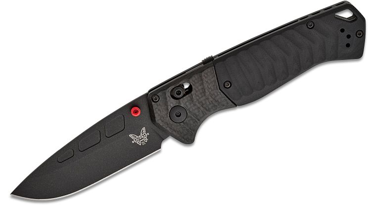 BENCHMADE 593BK - 01 PSK PERSONAL SURVIVAL KIT ASSISTED AXIS CPM - MAGNACUT CF FOLDING KNIFE. - S&R KNIVES INC