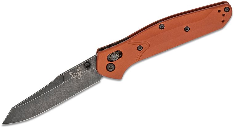 BENCHMADE 940BK - 03 OSBORNE AXIS LOCK CPM - MAGNACUT BURNT COPPER ALUMINIUM FOLDING KNIFE. - S&R KNIVES INC