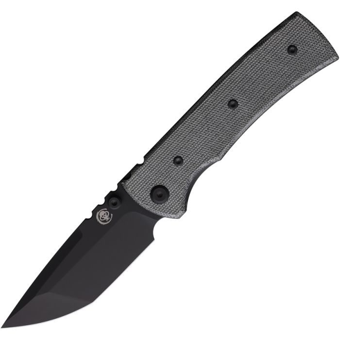 CHAVES KNIVES CHAV14233 REDENCION 22 LINERLOCK BLACK MICARTA ELMAX STEEL TANTO FOLDING KNIFE. - S&R KNIVES INC