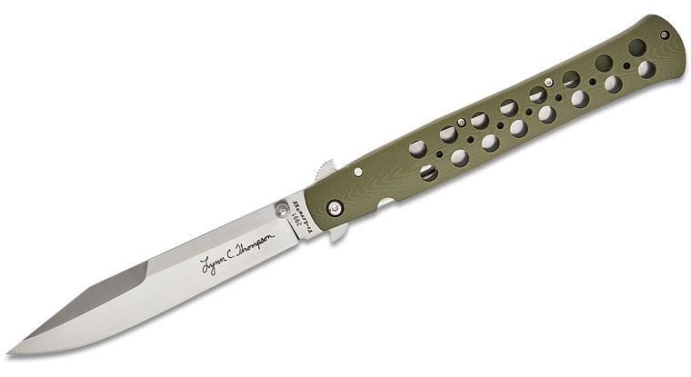 COLD STEEL 26C6AA LYNN THOMPSON SIGNATURE TI - LITE S35VN STEEL OD G10 HANDLE LIMITED EDITION FOLDING KNIFE. - S&R KNIVES INC