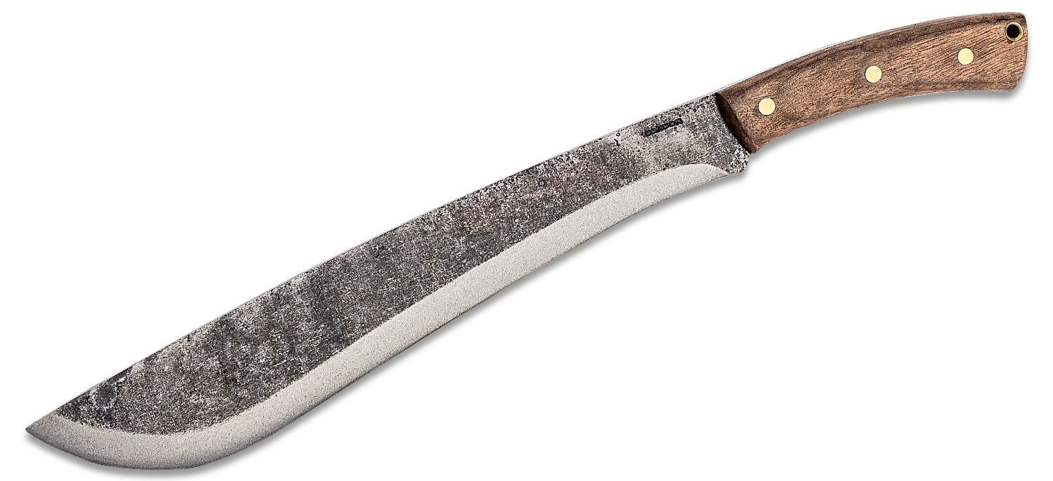 CONDOR CTK3915133 JUNGOLO JOE FLOWERS 1075 HC STEEL WALNUT HANDLE FIXED BLADE KNIFE W/SHEATH. - S&R KNIVES INC