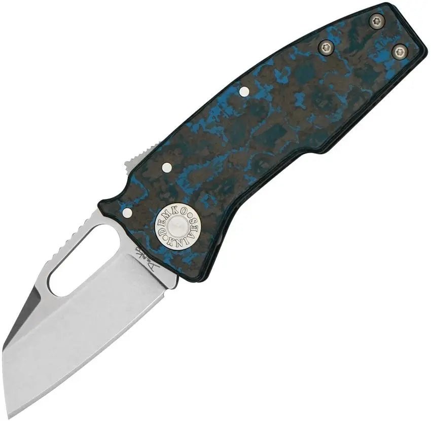 DEMKO DEM19247 NANO CPM - 20CV FAT CARBON HANDLE ARCTIC STORM SHARK FOOT BLADE FOLDING KNIFE. - SRK KNIVES AND SPORTS INC
