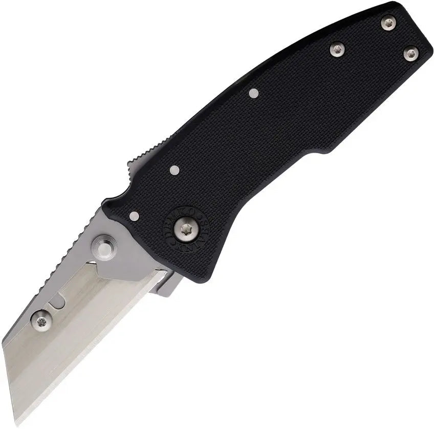 DEMKO DEM19277 RAZOR SHARK BLACK GRN HANDLE STAINLESS UTILITY BLADE FOLDING KNIFE. - SRK KNIVES AND SPORTS INC