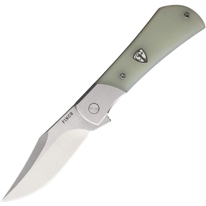 FINCH FKCFT003 FLINT JADE G10 LINERLOCK 154CM STEEL CLIP POINT FOLDING KNIFE. - SRK KNIVES AND SPORTS INC