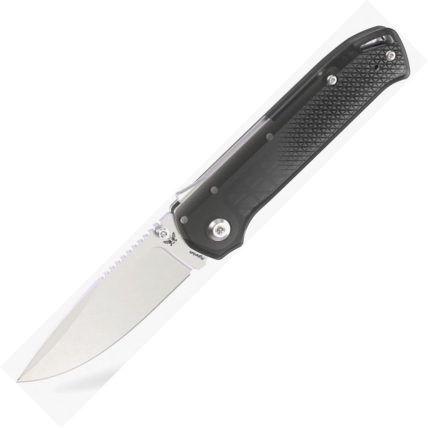 FLYTANIUM ARCADE LITE SHARK - LOCK FLY1395SS β SMOKE AUS - 10A STONEWASH BLADE, POLYCARBONATE HANDLE EDC - MADE IN TAIWAN - SRK KNIVES AND SPORTS INC