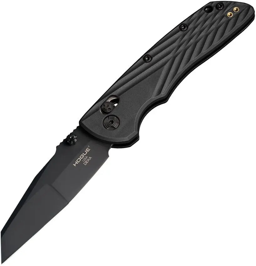 HOGUE HO24366 DEKA ABLE LOCK CPM MAGNACUT STEEL CERAKOTE FINISH BLACK POLYMER HANDLE FOLDING KNIFE. - SRK KNIVES AND SPORTS INC
