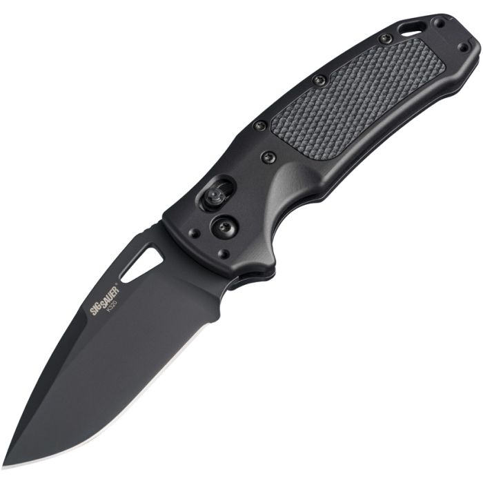 HOGUE K320 ABLE LOCK BLACK – SIG36374 – CPM - S30V CERAKOTE DROP POINT BLADE, ANODIZED ALUMINUM HANDLE WITH G10 INSERT, MADE IN USA - S&R KNIVES INC