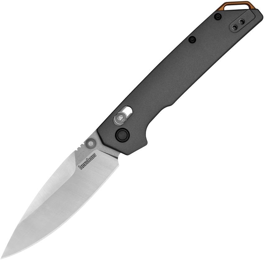 KERSHAW IRIDIUM 2038 – D2 STONEWASH BLADE, GRAY ANODIZED ALUMINUM HANDLE, DURALOCK KNIFE - MADE IN CHINA - SRK KNIVES AND SPORTS INC