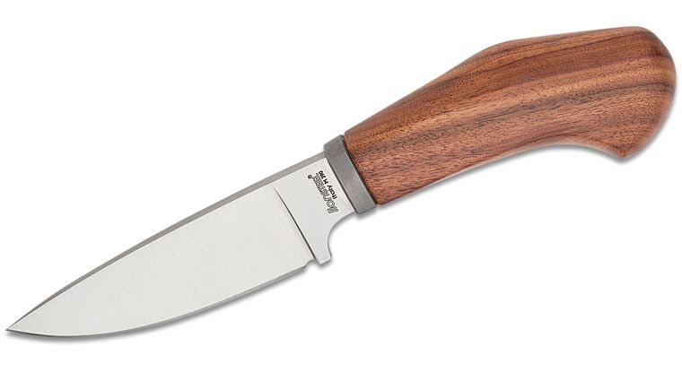 LIONSTEEL LSTWL1ST WL1ST WILLY SANTOS WOOD M390 STEEL WILSON FIXED BLADE KNIFE W/SHEATH. - S&R KNIVES INC