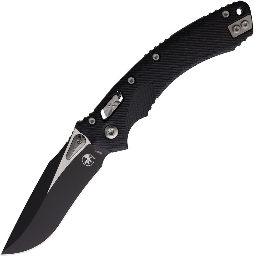 MICROTECH MCT16381 137RL - 1 - FLGTBK AMPHIBIAN M390MK STEEL BLACK G10 HANDLE FOLDING KNIFE. - S&R KNIVES INC