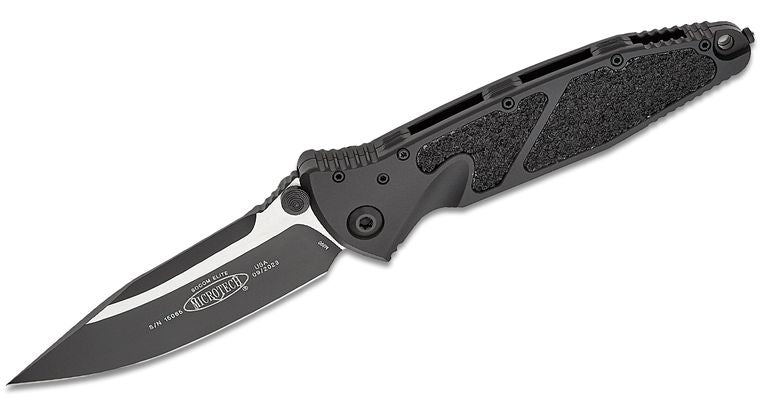 MICROTECH SOCOM ELITE MCT1601T MANUAL – CLIP POINT BLACK BLADE, ALUMINUM HANDLE, GLASS BREAKER EDC - MADE IN USA - SRK KNIVES AND SPORTS INC