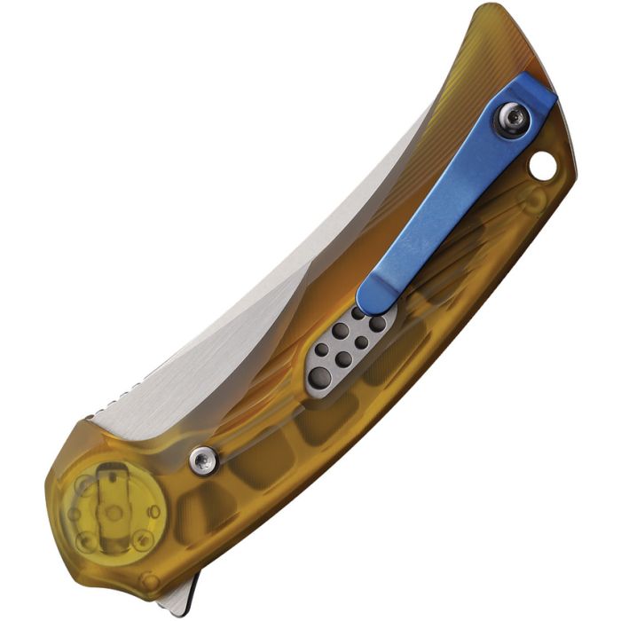 REATE REA194 PL - 7 PIVOT LOCK ULTEM HANDLE SATIN FINISH NITRO V FOLDING KNIFE. - SRK KNIVES AND SPORTS INC