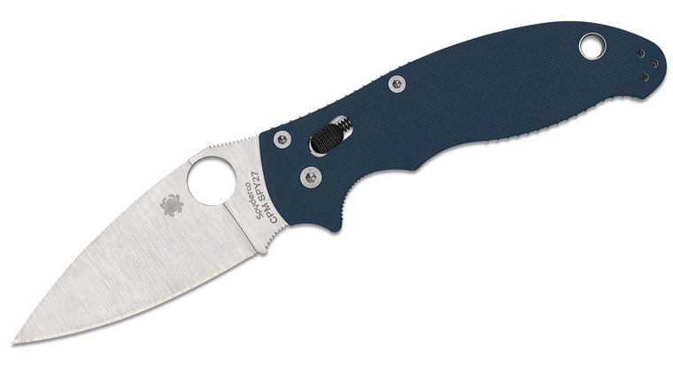 SPYDERCO C101GPCBL2 MANIX 2 COBALT BLUE G10 SPM - SPY27 STELL BALL BEARING LOCK FOLDING KNIFE - SRK KNIVES AND SPORTS INC