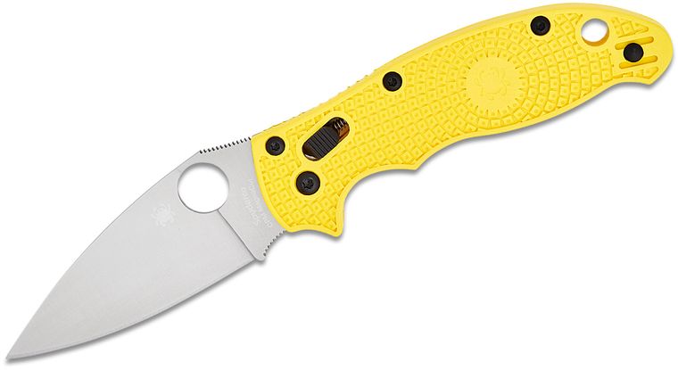 SPYDERCO C101PYL2 MANIX 2 SALT LIGHTWEIGHT CPM MAGNACUT YELLOW FRN FOLDING KNIFE. - SRK KNIVES AND SPORTS INC