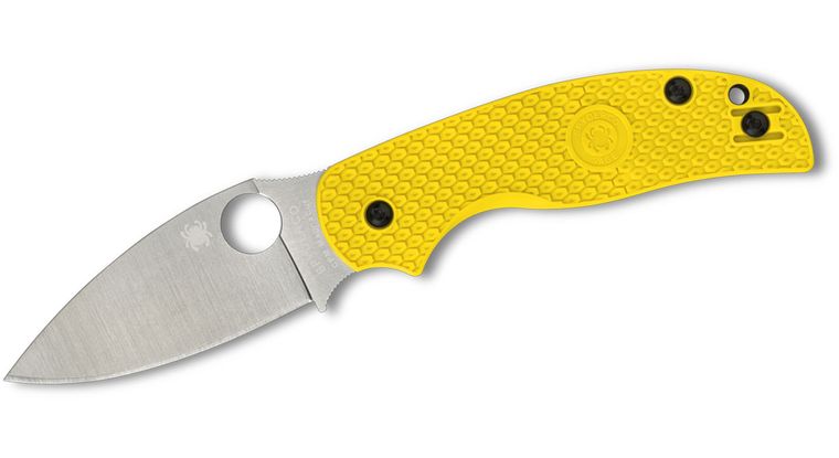 SPYDERCO C123PYL SAGE 5 SALT YELLOW LIGHTWEIGHT CPM MAGNACUT STEEL FOLDING KNIFE. - SRK KNIVES AND SPORTS INC