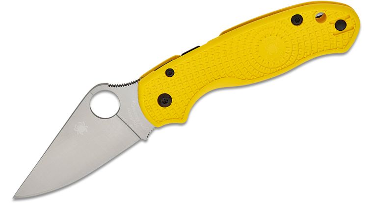 SPYDERCO C223PYL PARA 3 SALT LIGHWEIGHT CPM - MAGNACUT STEEL YELLOW FRN FOLDING KNIFE. - SRK KNIVES AND SPORTS INC