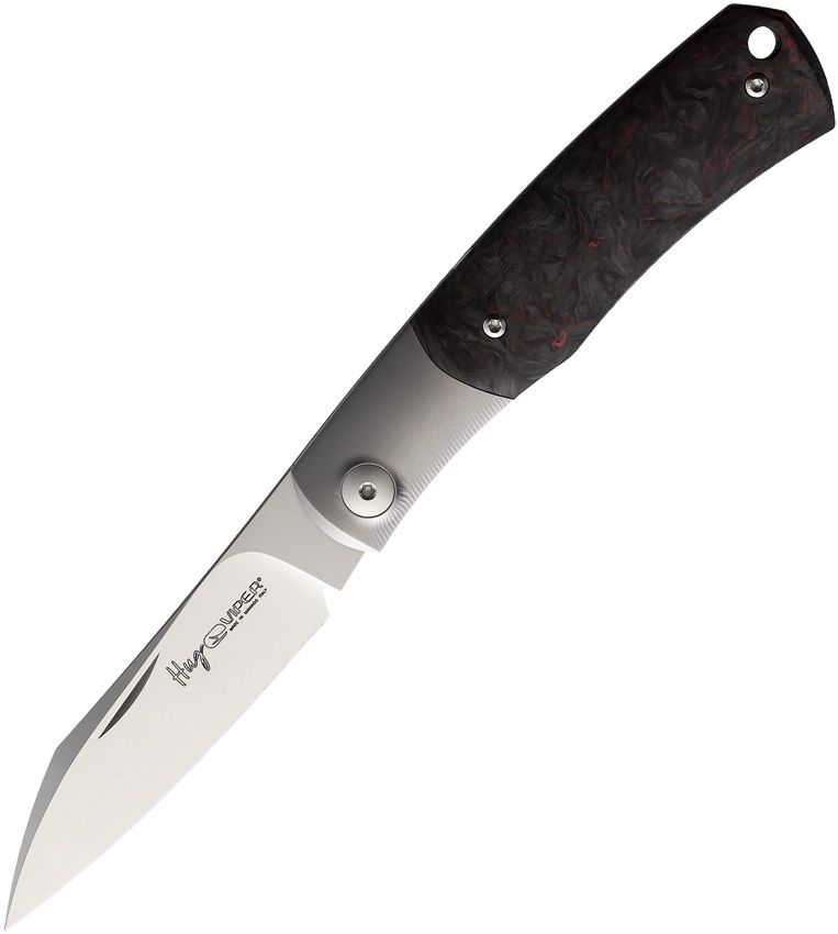 VIPER KNIVES V5992FCR HUG RED CF M390 STEEL WHARNCLIFFE TIBOLSTERS FOLDING KNIFE. - S&R KNIVES INC