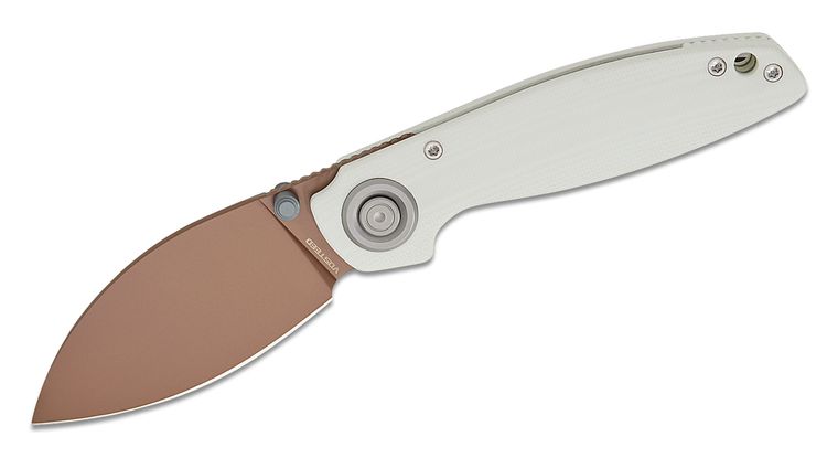 VOSTEED VOSA2808 A2808 SHILIN CUTTER VANCHOR LOCK WHITE G10 154CM FOLDING KNIFE - SRK KNIVES AND SPORTS INC