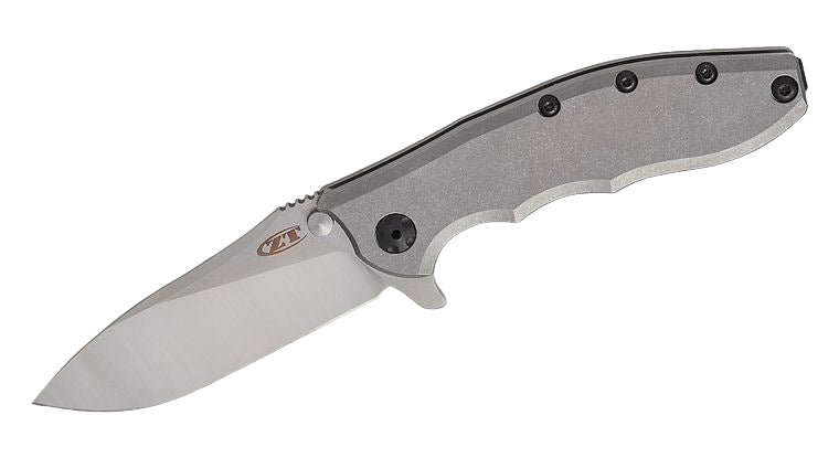 ZERO TOLERANCE 0562TI – STONEWASH/SATIN CPM - MAGNACUT SLICER BLADE – TITANIUM HANDLE – FRAMELOCK – MADE IN USA - SRK KNIVES AND SPORTS INC
