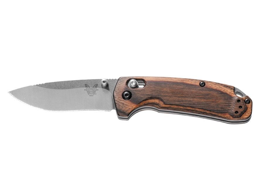 Benchmade 15031 - 2 North Fork Drop Point Cpm - S30v Dymondwood Plain Folding Knife - S&R KNIVES INC