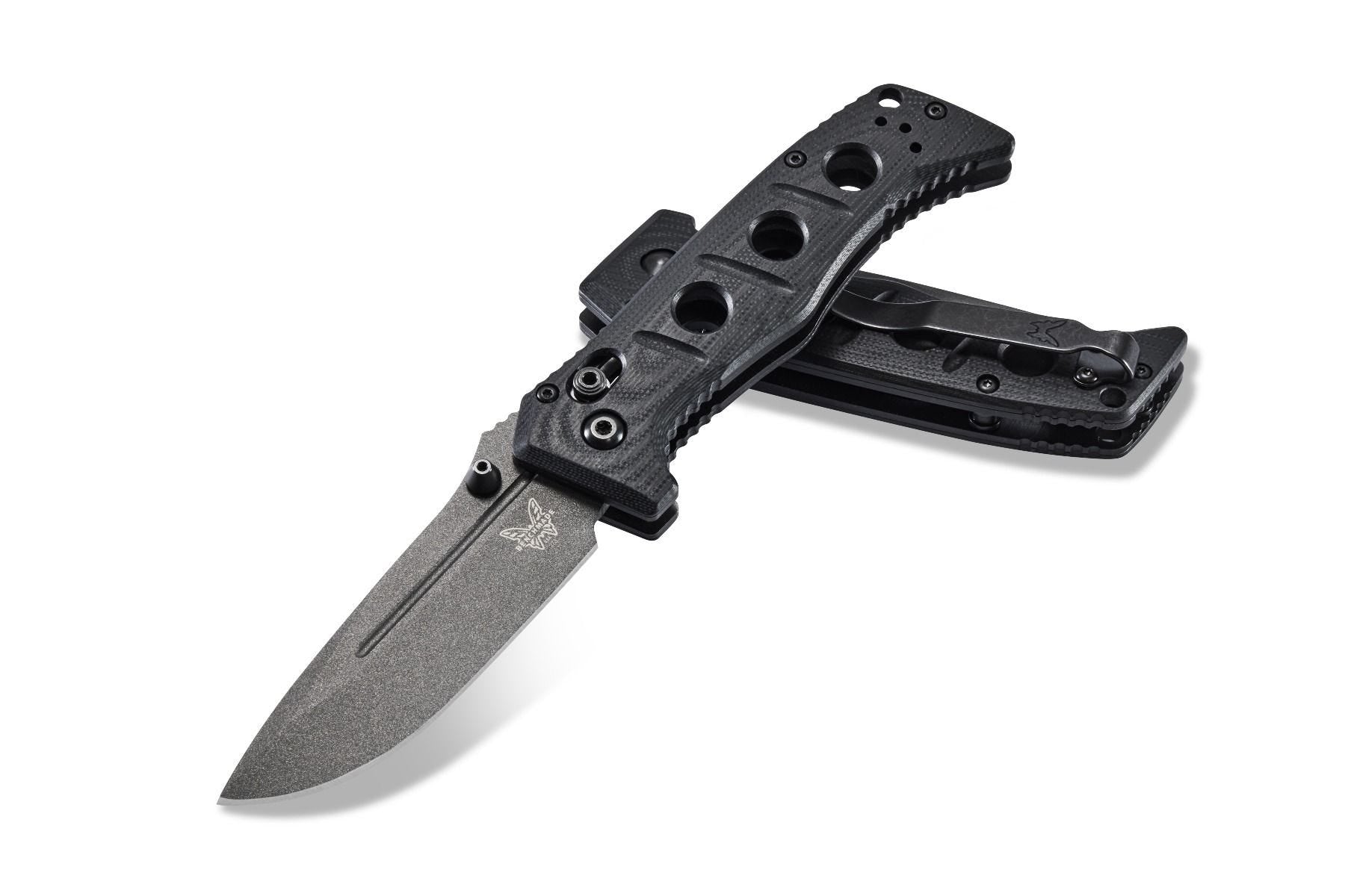 BENCHMADE 275GY - 1 SIBERT ADAMAS AXIX CPM - CRUWEAR STEEL FOLDING KNIFE. - S&R KNIVES INC