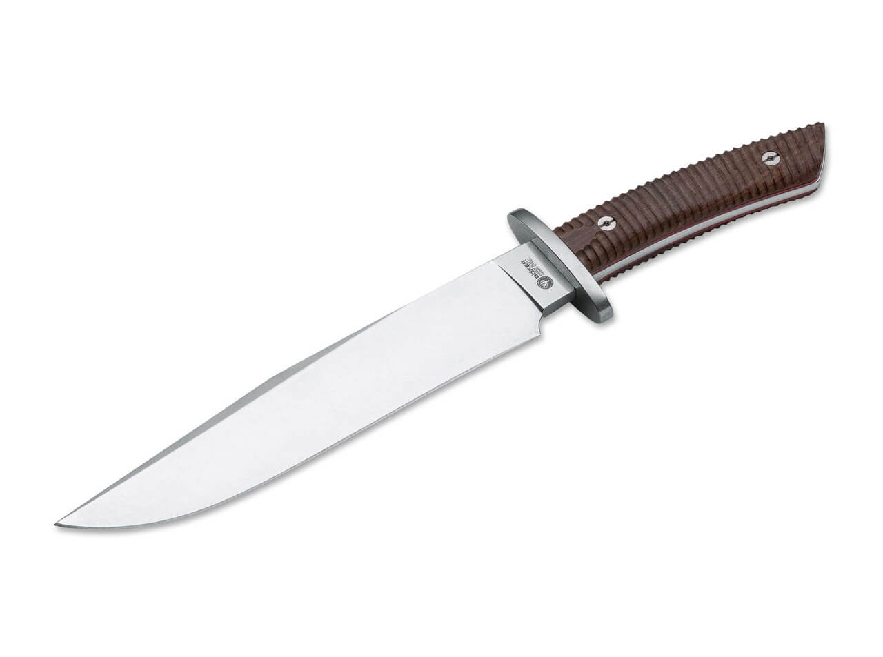 BOKER 02BA595W ARBOLITO EL GIGANTE EBONY N695 STEEL FIXED BLADE KNIFE W/SHEATH. - S&R KNIVES INC