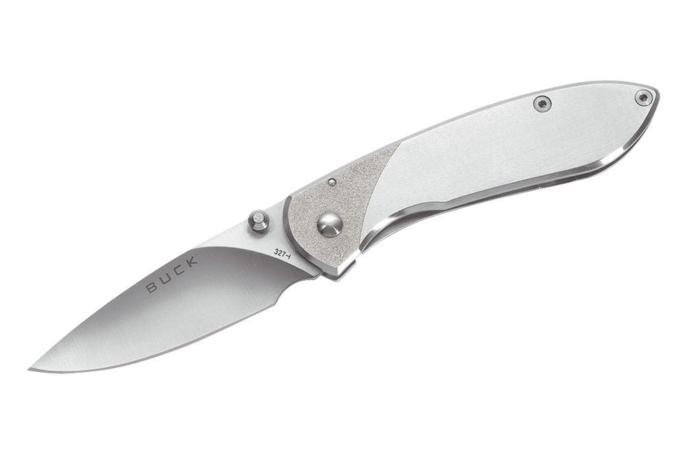 BUCK 327 0327SSS NOBLEMAN STAINLESS STEEL FOLDING KNIFE - S&R KNIVES INC
