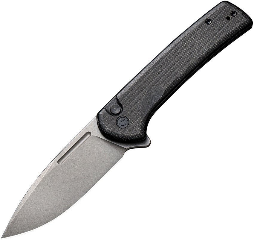 CIVIVI CIVC210061 CONSPIRATOR BLACK MICARTA NITRO V PUSH LOCK FOLDING KNIFE. - SRK KNIVES AND SPORTS INC
