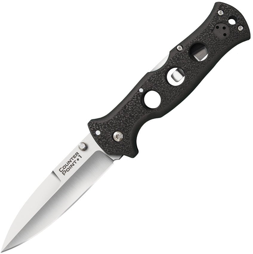 COLD STEEL 10AB COUNTER POINT I AUS - 10 A STEEL PLAIN EDGE FOLDING KNIFE - S&R KNIVES INC