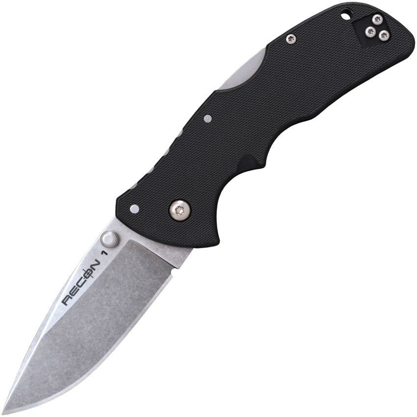 COLD STEEL 27BAS MINI RECON 1 G10 HANDLE AUS - 10A STEEL PLAIN SPEAR FOLDING KNIFE - S&R KNIVES INC