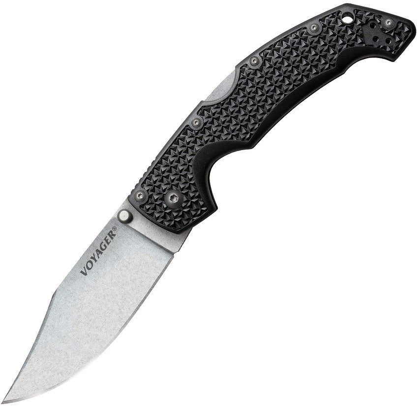 COLD STEEL 29AC VOYAGER LARGE CLIP POINT AUS - 10A STEEL FOLDING KNIFE - S&R KNIVES INC