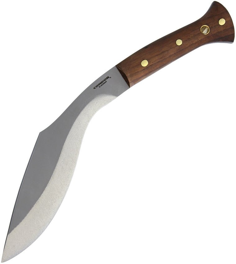 CONDOR CTK181310HC HEAVY DUTY KUKRI FIXED BLADE KNIFE WITH LEATHER SHEATH - S&R KNIVES INC