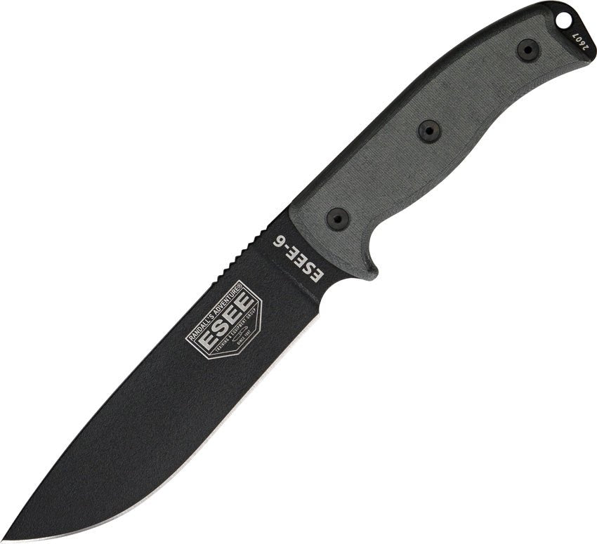 ESEE ESEE - 6P 6P ESEE6P MODEL 6 FIXED BLADE KNIFE WITH COYOTE BROWN SHEATH. - S&R KNIVES INC
