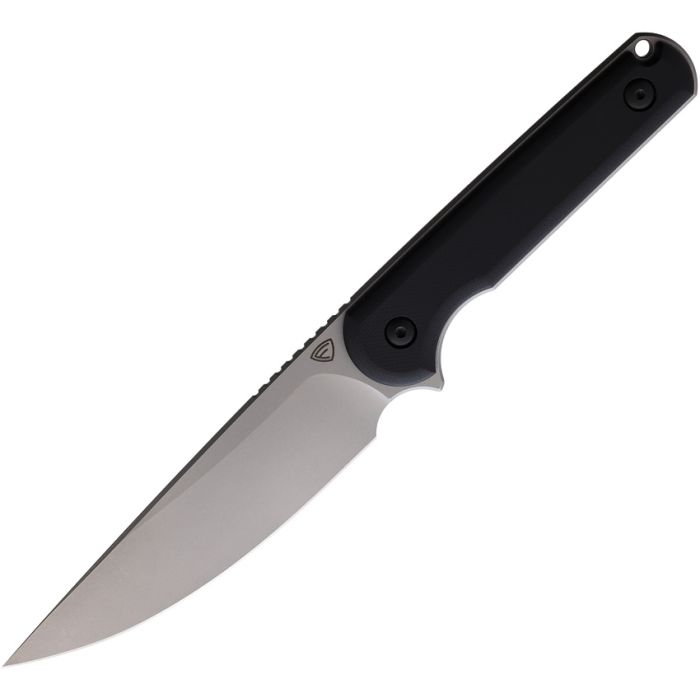FERRUM FORGE FF0089B 9CR13MOV STEEL BLACK G10 FIXED BLADE KNIFE W/SHEATH. - S&R KNIVES INC
