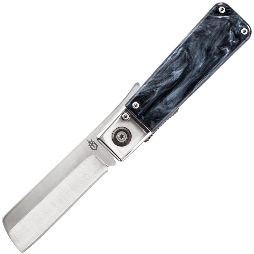 GERBER G30001695 JUKEBOX LINERLOCK MARBLE ACRYLIC 7CR17MOV STEEL FOLDING KNIFE. - S&R KNIVES INC