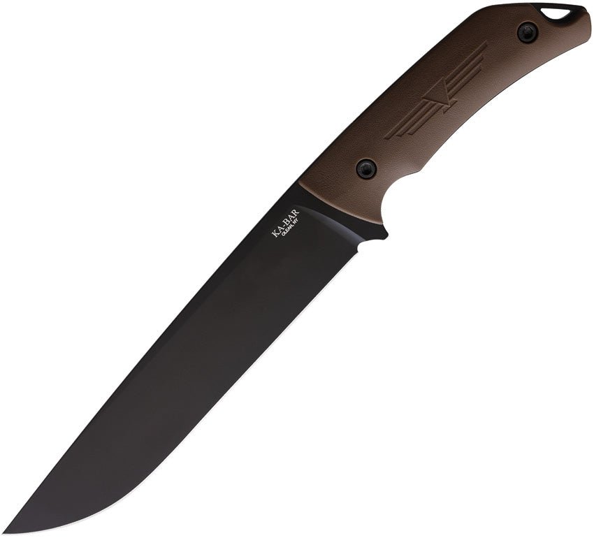 KABAR 7511 JAROSZ CAMP TUROK 1095 CRO - VAN STEEL FIXED BLADE KNIFE WITH SHEATH. - S&R KNIVES INC