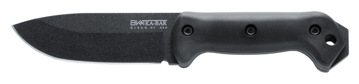 KABAR BECKER BK2 COMPANION BLACK BLADE CAMPING KNIFE. NEW EXTENDED POMMEL - S&R KNIVES INC