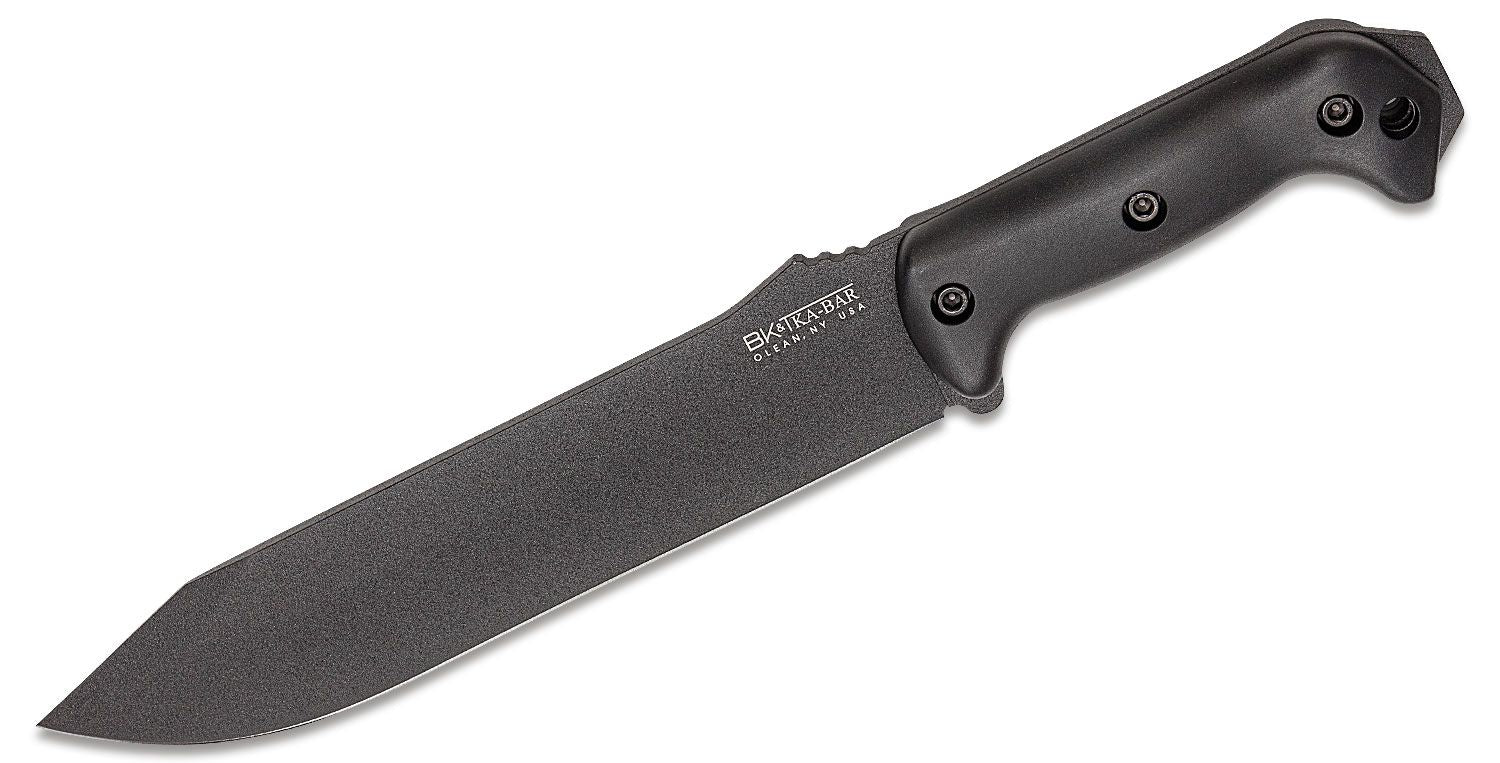 KABAR BECKER BK9 BOWIE BLACK BLADE FIXED BLADE KNIFE WITH SHEATH. - S&R KNIVES INC