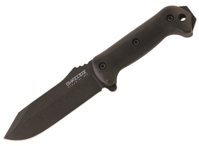 KABAR BK10 BK - 10 CREWMAN WITH HEAVY DUTY POLYESTER SHEATH FIXED BLADE KNIFE. - S&R KNIVES INC