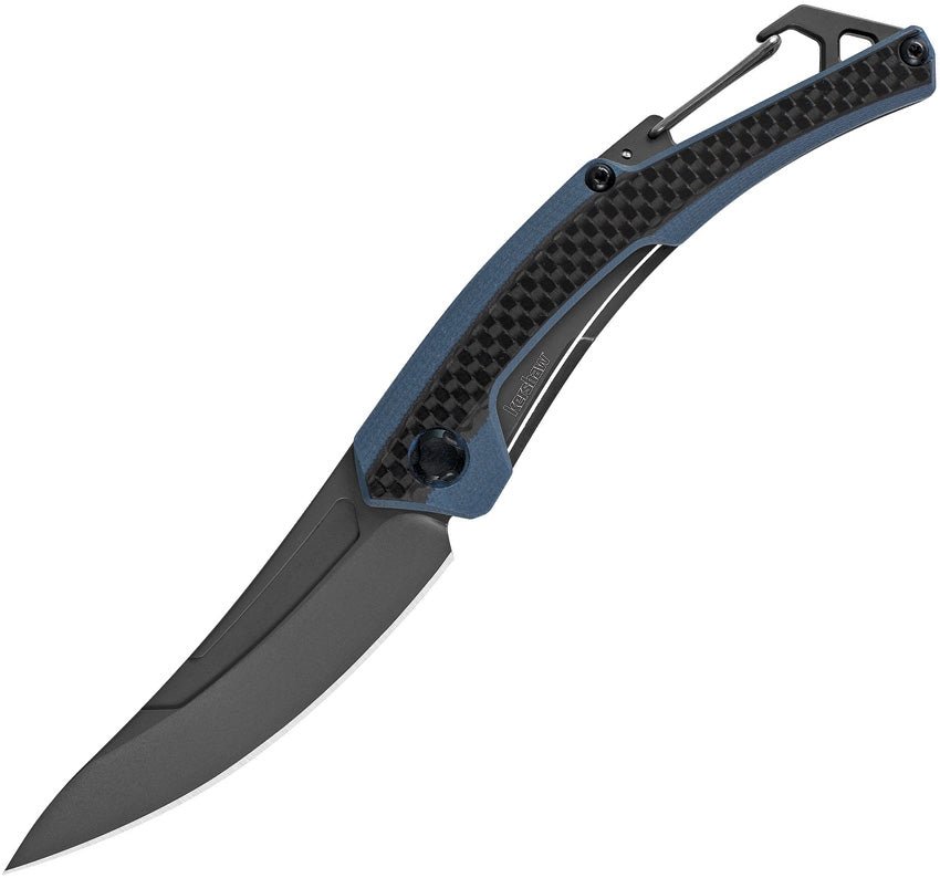 KERSHAW 1225 REVERB XL 8CR13MOV STEEL LINERLOCK G10/CF FOLDING KNIFE. - S&R KNIVES INC