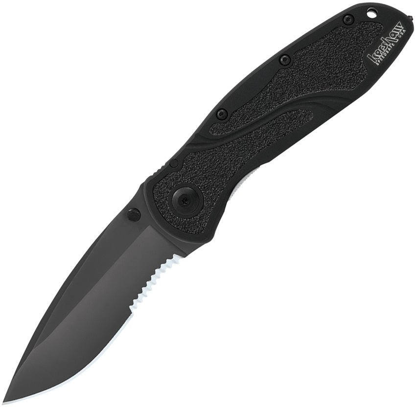 KERSHAW 1670GBBLKST BLUR LINERLOCK DLC COATED SANDVIK STEEL FOLDING KNIFE. - S&R KNIVES INC