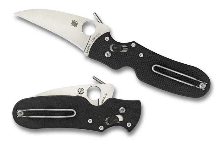Spyderco c103gp p'kal pkal cpms30v blade steel plain edge folding knife. - S&R KNIVES INC