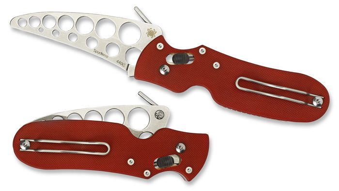 Spyderco C103tr P'kal Pkal Trainer Red G10 Handle Folding Knife - S&R KNIVES INC