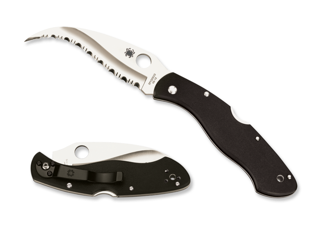 SPYDERCO C12GS CIVILIAN SPYDEREDGE VG10 BLADE STEEL FOLDING KNIFE. - S&R KNIVES INC