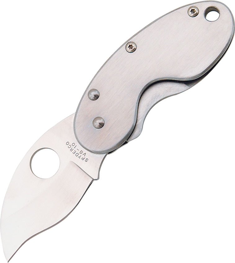 SPYDERCO C29P CRICKET VG10 BLADE STEEL PLAIN EDGE MONEYCLIP FOLDING KNIFE. - S&R KNIVES INC