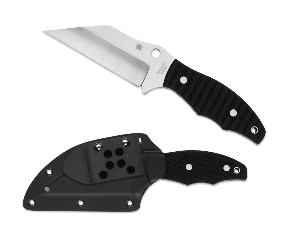 SPYDERCO FB09GP2 RONIN2 RONIN CTS BD1 STEEL FIXED BLADE KNIFE WITH SHEATH - S&R KNIVES INC