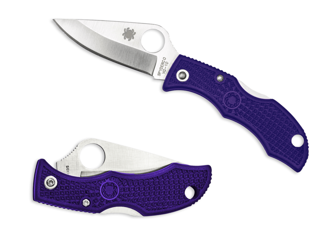 SPYDERCO LADYBUG 3 LIGHTWEIGHT – BLACK FRN HANDLE, VG - 10 BLADE, BACK LOCK – MADE IN JAPAN – MODEL LPRP3 - S&R KNIVES INC