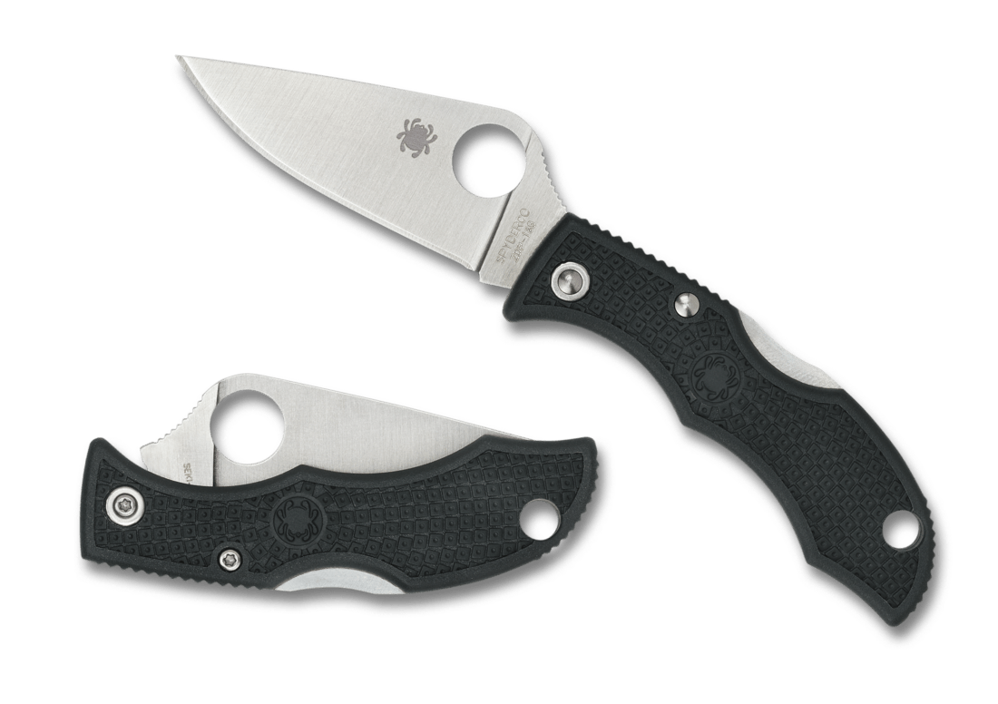 SPYDERCO LGREP3 LADYBUG BRITISH RACING GREEN ZDP189 FOLDING KNIFE. - S&R KNIVES INC