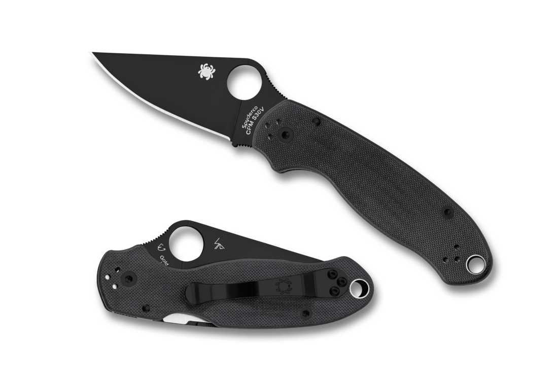 SPYDERCO PARA 3 FOLDING KNIFE – CPM S45VN STEEL, G - 10 HANDLE, COMPRESSION LOCK, MADE IN USA - S&R KNIVES INC